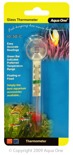 Aqua One Glass Thermometer|