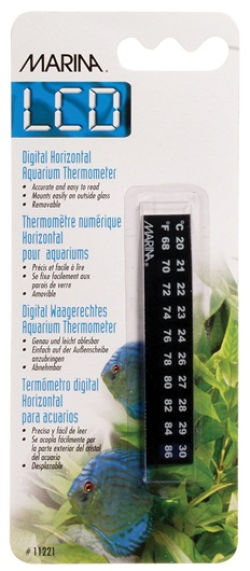 Marina Horizontal LCD Aquarium Thermometer 20 to 30?? C|