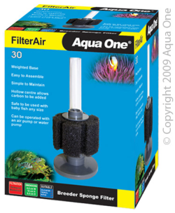 Aqua One Filter Air 30 Breeder Sponge Filter|
