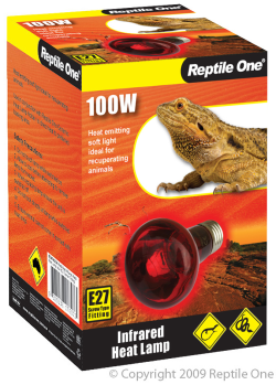Reptile One Infrared Heat Lamp 100W|