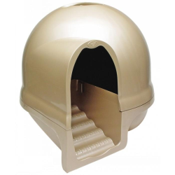 Booda Dome Cleanstep Cat Litter Box Titanium|