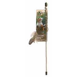 Play-N-Squeak Tethered & Feathered Cat Play Wand|