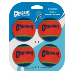 Chuckit! Tennis Ball Medium 6cm 4 Pack|
