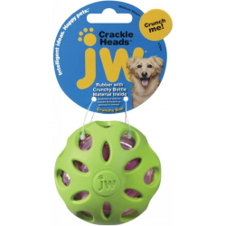 JW Crackle Heads Rubber Ball Medium|