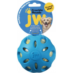 JW Crackle Heads Rubber Ball Large|