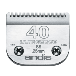 Andis UltraEdge Clipper Blade #40SS Leaves Hair 0.25mm|