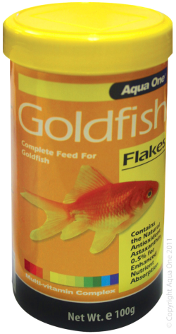 Aqua One Goldfish Flakes 100g|