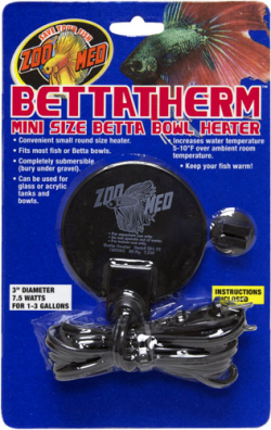 Zoo Med Bettatherm Mini Size Betta Bowl Heater|