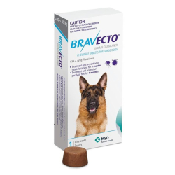 Bravecto Flea & Tick Chewable Tablet for Large Dogs 20 to 40kg (Blue) 1 Pack|