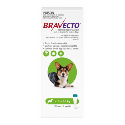 Bravecto Spot On for Medium Dogs 10 - 20kg (Green)|