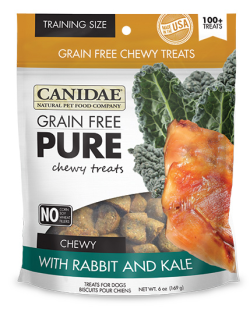 Canidae Grain Free Pure Chewy Treats with Rabbit & Kale 169g|