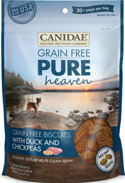 Canidae Grain Free Pure Heaven DOG TREATS Duck and Chickpeas 311g|