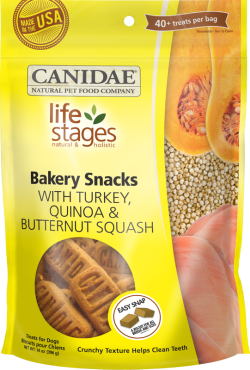 Canidae Life Stages Bakery Snacks DOG TREATS with Turkey, Quinoa and Butternut Squash 396g|