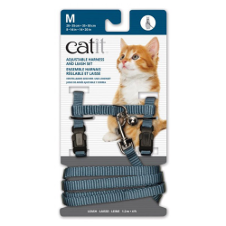 catit-adjustable-harness-and-leash-set-medium-blue|