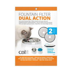 Catit Fresh & Clear Premium Dual Action Replacement Filters 2 Pack|