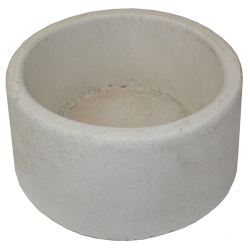 Concrete Dog Bowl Round Natural Grey|