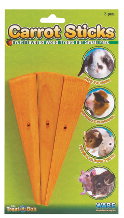 Ware Critter Chew Carrot Sticks 3pcs|