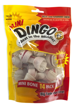 Dingo Rawhide Bone with Meat in the Middle 14-Pack|