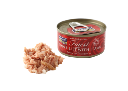 Fish4Cats Finest Tuna Fillet with Prawn Can 70g x 10 (Box)|