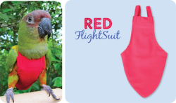 Flight Suit Bird Diaper - Wide, Red|