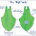 Flight Suit Bird Diaper - Wide, Lime Green|