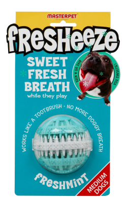 Fresheeze Fresh Breath Freshmint Dental Ball Rotate Medium|