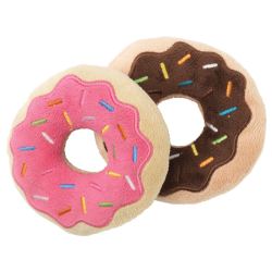 FuzzYard Dog Toy Donuts 2 Pack|