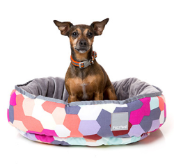 FuzzYard Kaleidoscope Reversible Dog Bed Medium|