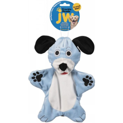 JW Crackle Heads Plush Dog Medium|