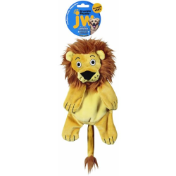 JW Crackle Heads Plush Lion Large|