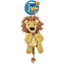 JW Crackle Heads Plush Lion Medium|