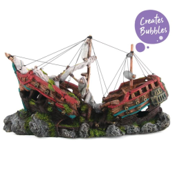 Kazoo Bubbling Galleon with Cannons Ship Ornament|