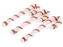 Kazoo Christmas Rawhide Cane 3 Pack|