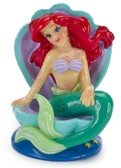 Little Mermaid Ariel on Shell Chair Mini Resin Ornament|