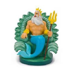 Little Mermaid King Triton on Throne Resin Ornament|