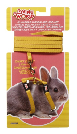 Living World Dwarf Rabbits Harness & Lead Set Yellow|