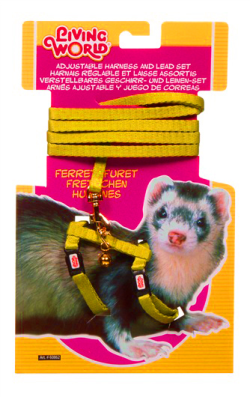 Living World Ferret Harness & Lead Set Yellow|