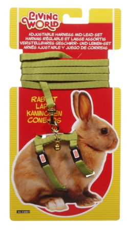 Living World Rabbits Harness & Lead Set Green|