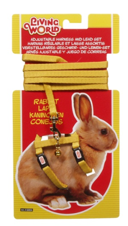 Living World Rabbits Harness & Lead Set Yellow|