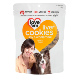 Love Em Liver Cookies Soy & Wholemeal 450g|