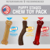 Nylabone Puppy Stages Kit Wolf 3 Pack|