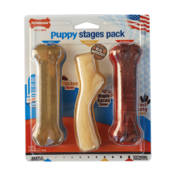 Nylabone Puppy Stages Kit Wolf 3 Pack|