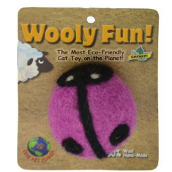 One Pet Planet Wooly Fun Lady Bug Cat Toy|