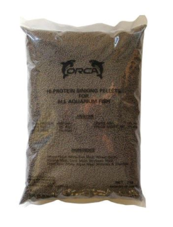 Orca Hi Protein Sinking Pellets Small 2kg|