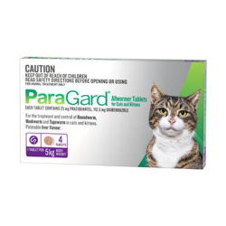 Paragard Allwormer for Cats & Kittens 4 Pack|