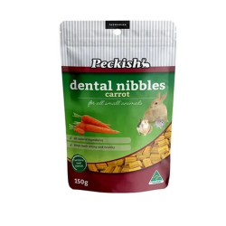 Peckish Treats for Small Animals Dental Nibbles Carrot 150g|