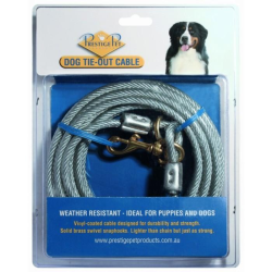 Prestige Pet Dog Tie Out Cable 6m x 4.8mm|