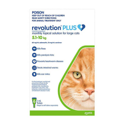 Revolution Plus Large Cat GREEN 5.1-10kg 6 Pack|