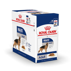 Royal Canin Maxi Adult in Gravy Box 10 x 140g|