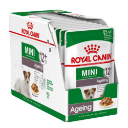 Royal Canin Mini Ageing 12+ Years in Gravy Box 12 x 85g|
